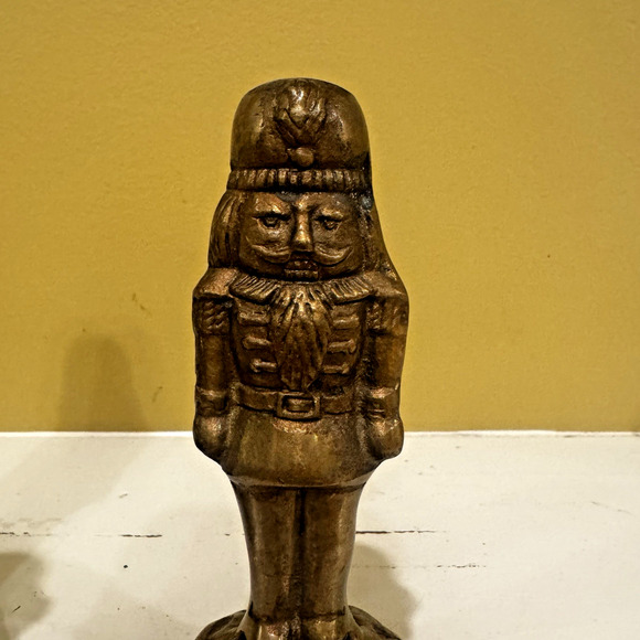 Vintage Bombay Company 2 Brass Nutcracker Stocking Holder Christmas Decor 1993 - Picture 10 of 13